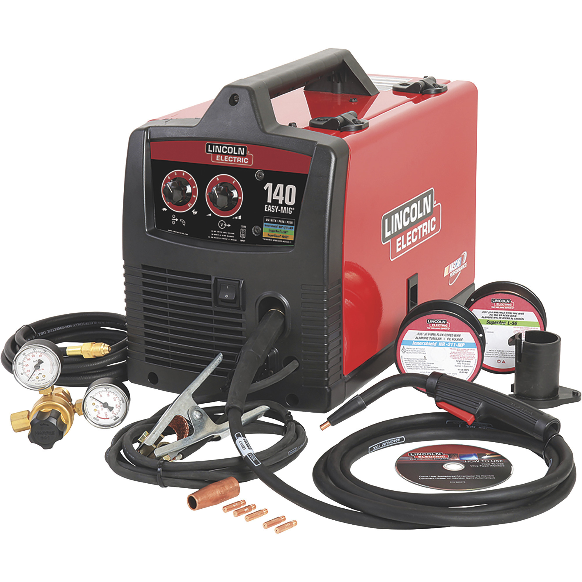 Lincoln Electric 115V, 140 Amp MIG Welder, Flux Core Welder , Model# K2697-1